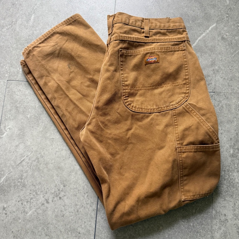 Vintage Dickies Duck Canvas Carpenter Pants Brown Workwear